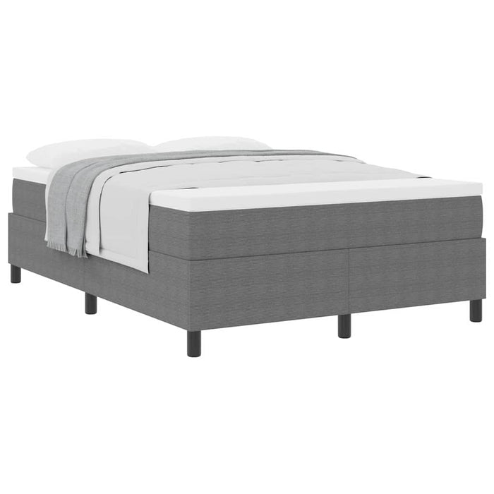 Pat cu arcuri Gri deschis, Alb 203 x 140 x 60 cm - WALTI WALTI