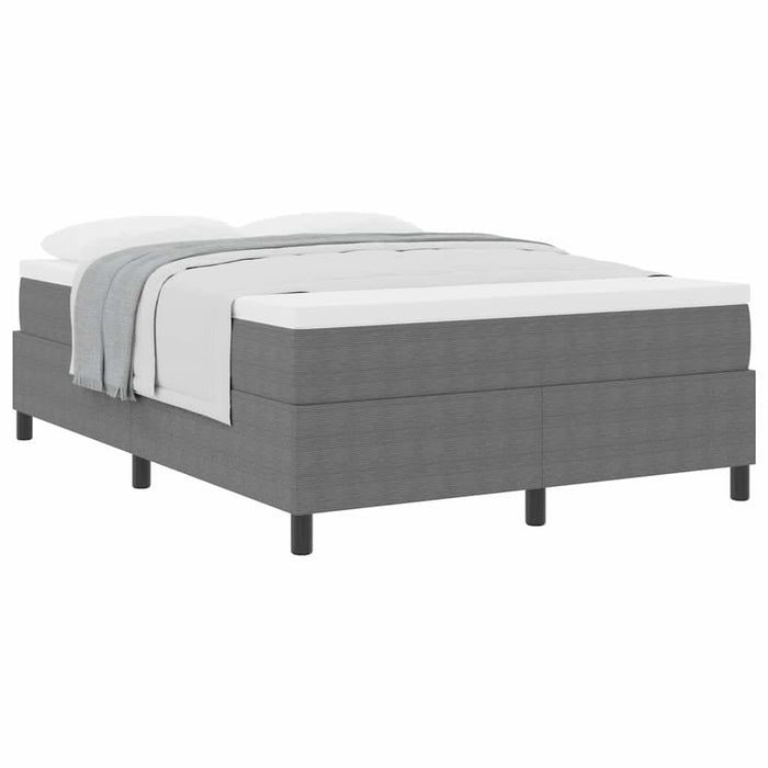 Pat cu arcuri Gri deschis, Alb 203 x 140 x 60 cm - WALTI WALTI