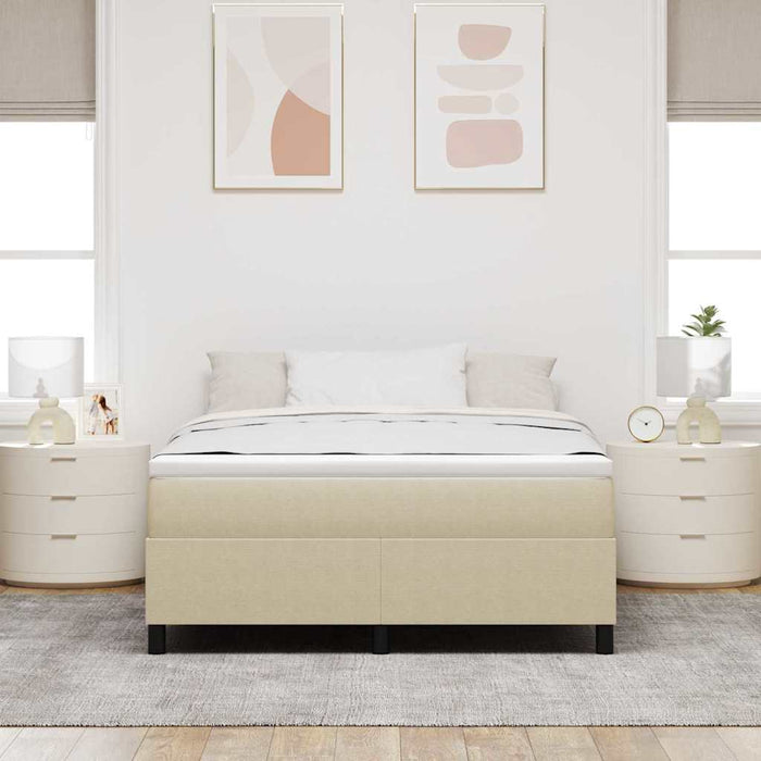 Pat cu arcuri Gri deschis și alb. 160 x 200 cm WALTI