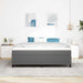 Pat cu arcuri Gri deschis, Alb 203 x 180 x 60 cm - WALTI WALTI