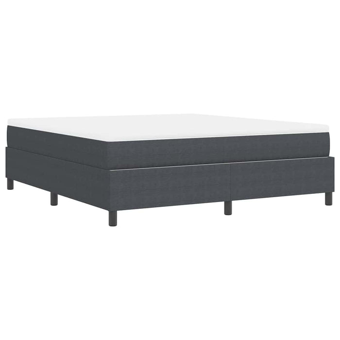 Pat cu arcuri Gri închis și alb 180 x 200 cm WALTI