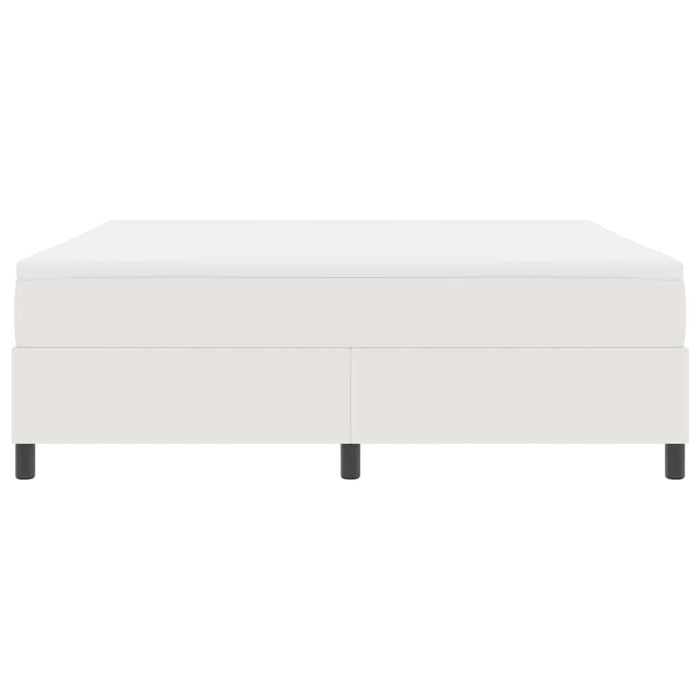 Pat cu arcuri Crema și Alb 180 x 200 cm Țesătură din corduroy - WALTI WALTI