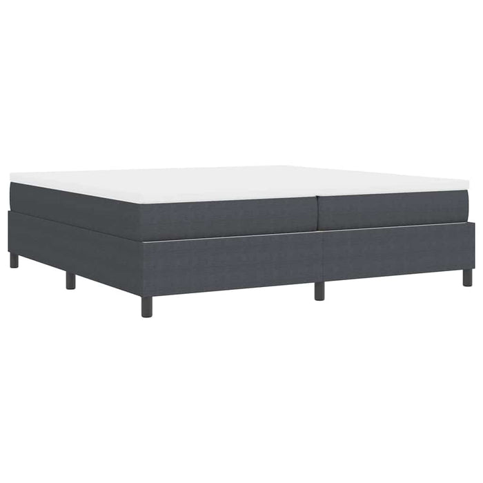 Pat cu arcuri Gri închis și alb 203 x 200 x 60 cm - WALTI WALTI