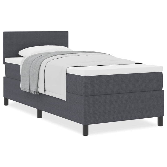 Pat cu arcuri Manual Gri închis și Alb 203 x 80 x 88 cm - WALTI WALTI