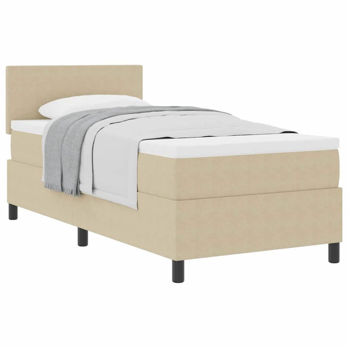 Pat cu arcuri Manual Gri deschis și alb. 203 x 80 x 88 cm - WALTI WALTI
