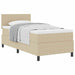 Pat cu arcuri Manual Gri deschis și alb. 203 x 80 x 88 cm - WALTI WALTI