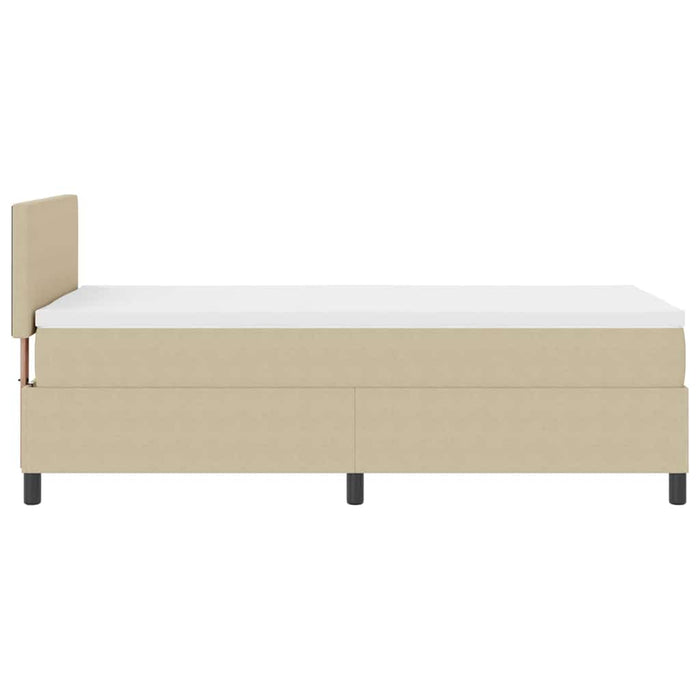 Pat cu arcuri Manual Gri deschis și alb. 203 x 80 x 88 cm - WALTI WALTI