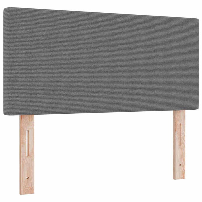 Pat cu arcuri cu headboard Gri deschis și alb. 120 x 200 cm WALTI