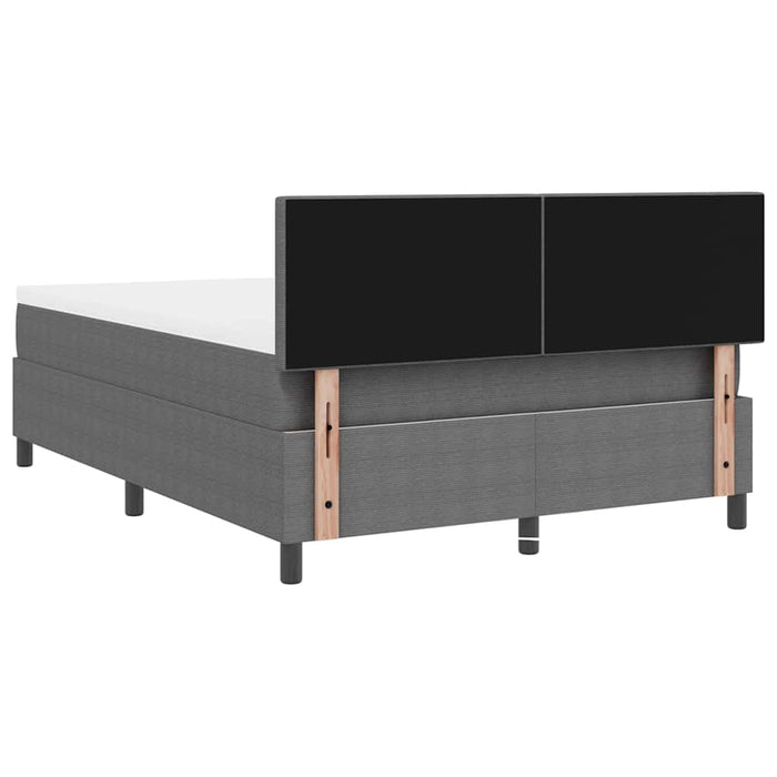 Pat cu arcuri cu headboard Gri deschis și alb. 160 x 200 cm - WALTI WALTI
