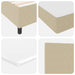 Pat cu arcuri cu headboard Gri deschis și alb. 200 x 200 cm - WALTI WALTI