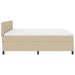 Pat cu arcuri cu headboard Gri deschis și alb. 200 x 200 cm - WALTI WALTI