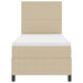 Pat cu arcuri cu headboard Gri deschis și alb. 80 x 200 cm - WALTI WALTI