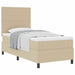 Pat cu arcuri cu headboard Gri deschis și alb. 80 x 200 cm - WALTI WALTI