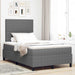 Pat cu arcuri cu headboard Gri deschis și alb. 120 x 190 cm - WALTI WALTI