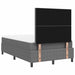 Pat cu arcuri cu headboard Gri deschis și alb. 120 x 190 cm - WALTI WALTI