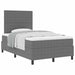 Pat cu arcuri cu headboard Gri deschis și alb. 120 x 190 cm - WALTI WALTI