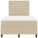 Pat cu arcuri cu headboard Gri deschis și alb. 120 x 190 cm - WALTI WALTI
