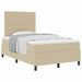 Pat cu arcuri cu headboard Gri deschis și alb. 120 x 190 cm - WALTI WALTI