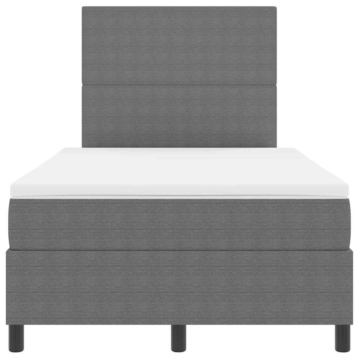 Pat cu arcuri cu headboard Gri deschis și alb. 120 x 200 cm - WALTI WALTI