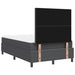 Pat cu arcuri cu headboard Gri închis și alb 120 x 200 cm - WALTI WALTI