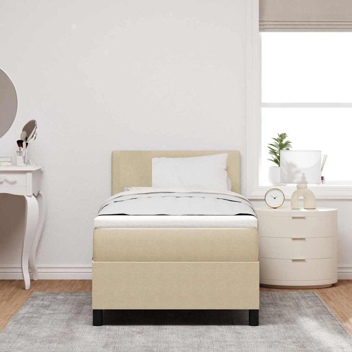 Pat cu arcuri Manual Gri deschis și alb. 203 x 80 x 88 cm - WALTI WALTI