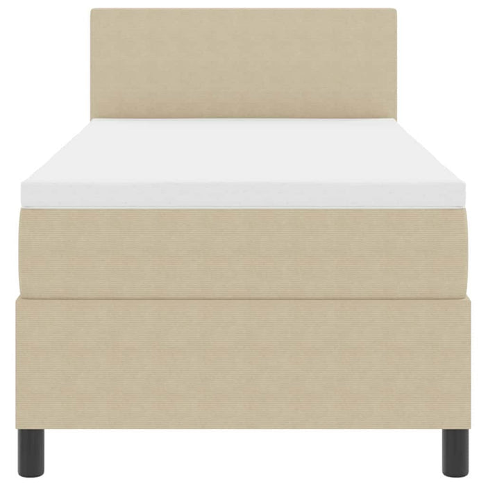 Pat cu arcuri Manual Gri deschis și alb. 203 x 80 x 88 cm - WALTI WALTI