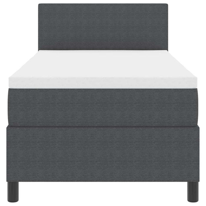 Pat cu arc LED cu headboard Gri închis și alb 90 x 190 cm WALTI