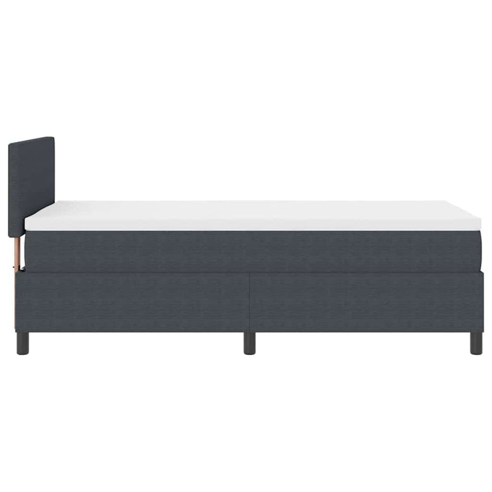 Pat cu arc LED cu headboard Gri închis și alb 90 x 190 cm WALTI