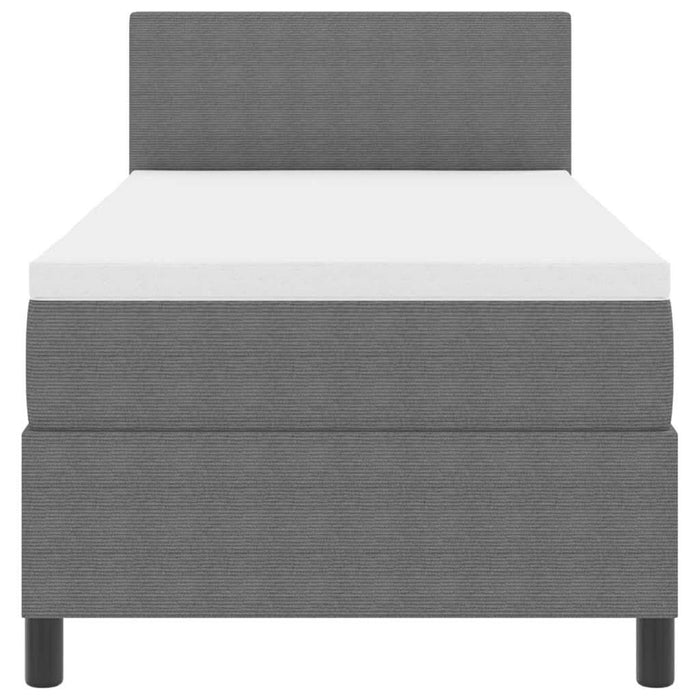 Pat cu arc LED cu headboard Gri deschis și alb. 100 x 200 cm WALTI