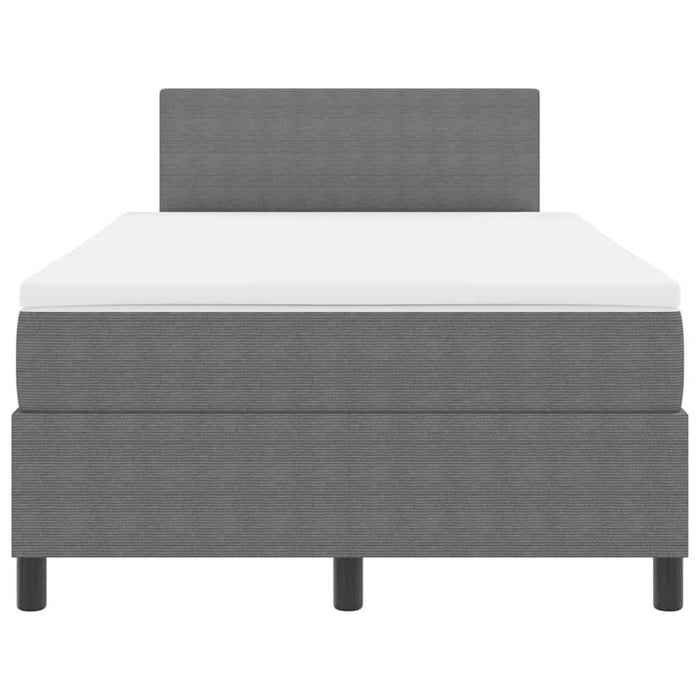 Pat cu arc LED cu headboard Gri deschis și alb. 120 x 200 cm WALTI