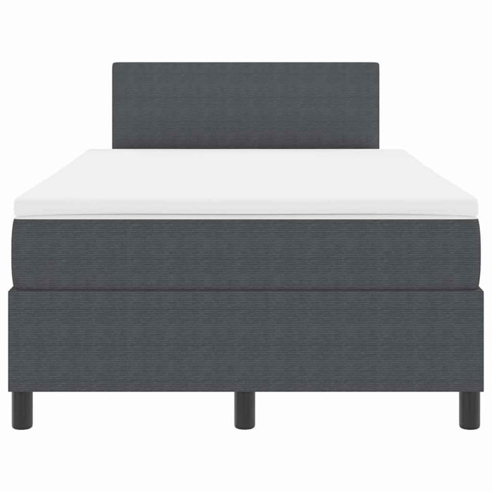 Pat cu arc LED cu headboard Gri închis și alb 120 x 200 cm WALTI