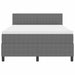 Pat cu arc LED cu headboard Gri deschis și alb. 140 x 190 cm - WALTI WALTI