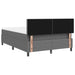 Pat cu arc LED cu headboard Gri deschis și alb. 140 x 200 cm - WALTI WALTI