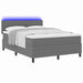 Pat cu arc LED cu headboard Gri deschis și alb. 160 x 200 cm - WALTI WALTI