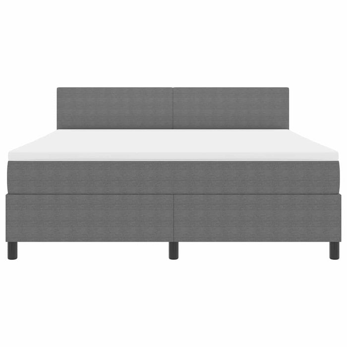 Pat cu arc LED cu headboard Gri deschis și alb. 180 x 200 cm WALTI