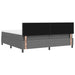 Pat cu arc LED cu headboard Gri deschis și alb. 200 x 200 cm - WALTI WALTI
