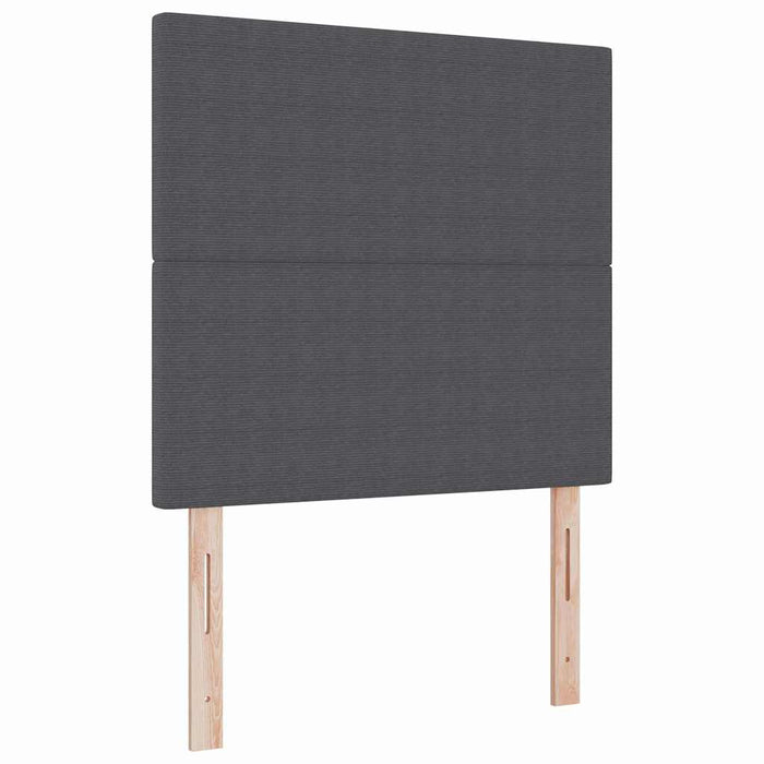 Pat cu arc LED cu headboard Gri închis și alb 90 x 190 cm WALTI