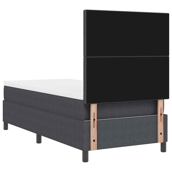Pat cu arc LED cu headboard Gri închis și alb 90 x 190 cm WALTI