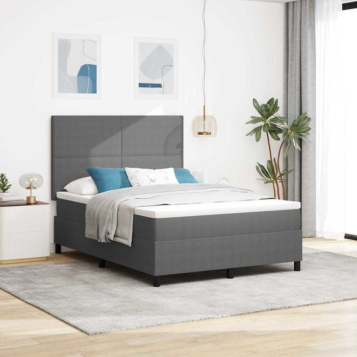 Pat cu arc LED cu headboard Gri deschis și alb. 160 x 200 cm WALTI