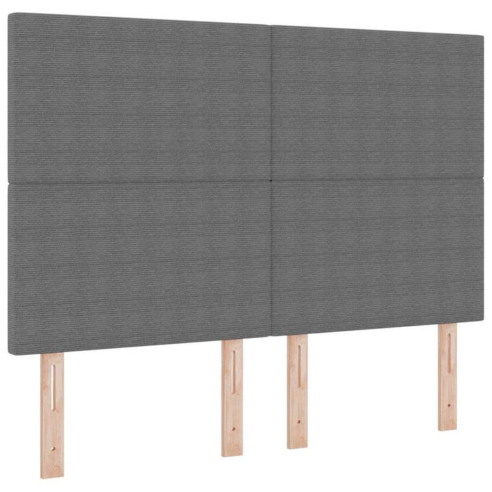 Pat cu arc LED cu headboard Gri deschis și alb. 160 x 200 cm WALTI