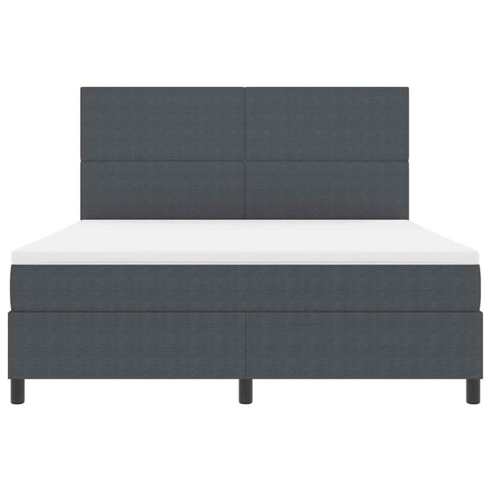 Pat cu arc LED cu headboard Gri închis și alb 180 x 200 cm WALTI