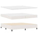 Pat cu arc LED Crema și Alb 200 x 200 cm Țesătură din corduroy - WALTI WALTI