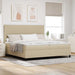 Pat cu arc LED cu headboard Gri deschis și alb. 200 x 200 cm - WALTI WALTI