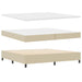 Pat cu arc LED cu headboard Gri deschis și alb. 200 x 200 cm - WALTI WALTI