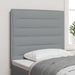 Tăblie cap cu headboard Gri deschis 80 cm Piele artificială - WALTI WALTI