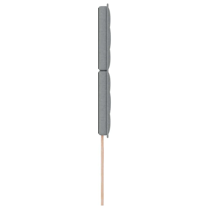 Tăblie cap cu headboard Gri deschis 100 cm Piele artificială - WALTI WALTI