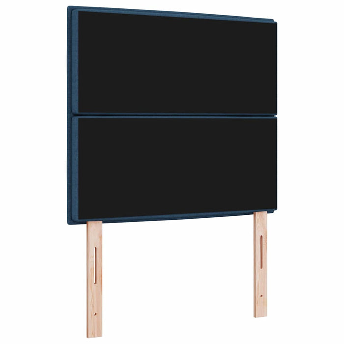 Tăblie cap cu headboard albastru 100 cm Piele artificială - WALTI WALTI