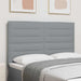 Tăblie cap cu headboard Gri deschis 144 cm Piele artificială - WALTI WALTI
