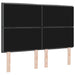 Tăblie cap cu headboard Gri închis 144 cm Piele artificială - WALTI WALTI