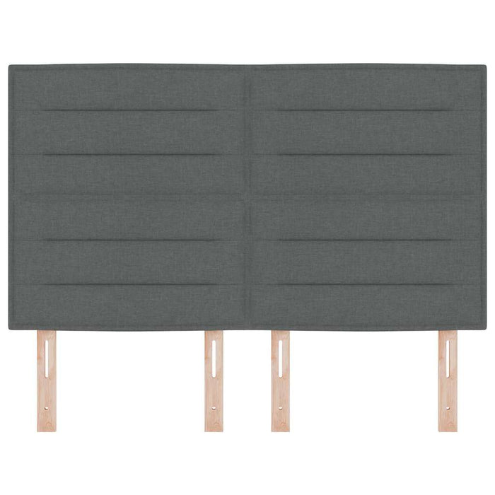 Tăblie cap cu headboard Gri închis 144 cm Piele artificială - WALTI WALTI